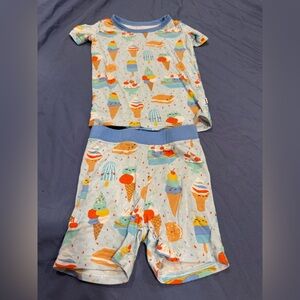 Ice Cream Print Pajama Set Little Sleepies